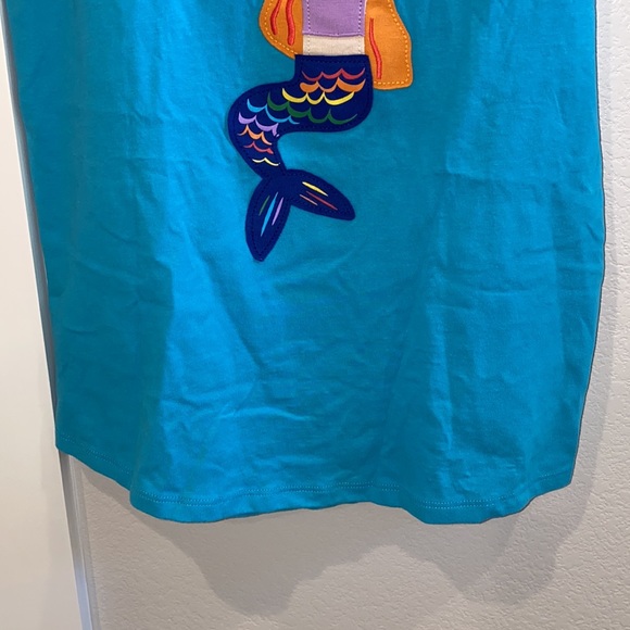 EUC Girls Size 150 US 12 Hanna Anderson Mermaid Tank Top Sleeveless Shirt - Picture 5 of 6